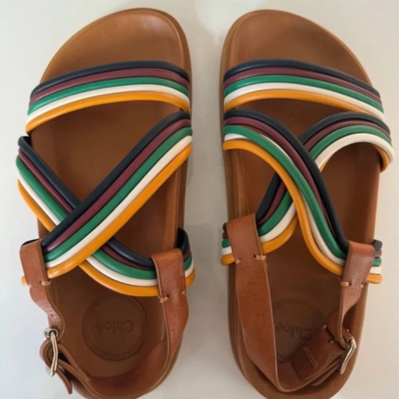 Chloé Kacey Multicolor Sandals – Brand New in Box 🌈 - Picture 3 of 13